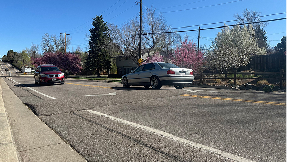 Speed cushion to slow traffic in front of Runyon Elementary